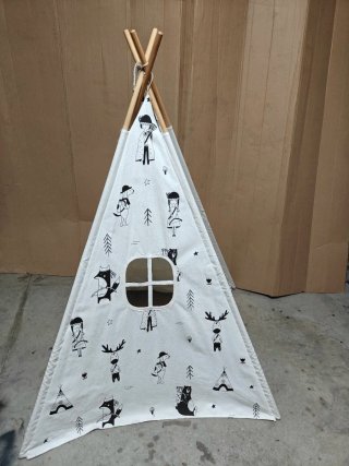 Tienda de campaña infantil con dibujos