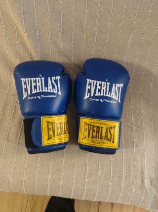 Guantes de Boxeo Everlast Azules y Amarillos