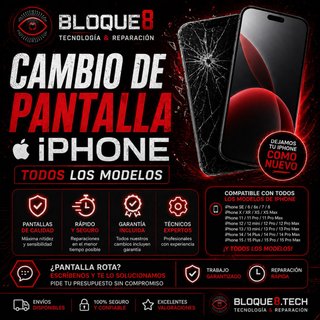Cambio de pantalla iphone todos los modelos