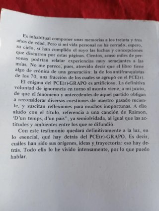 De un tiempo y de un país 1982