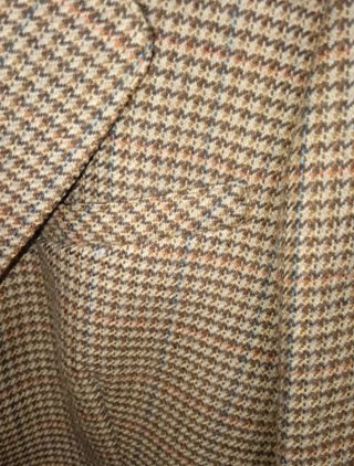 Blazer lana cuadros marrón