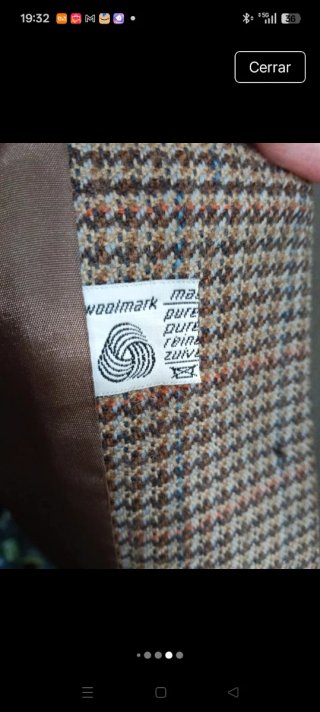 Blazer lana cuadros marrón
