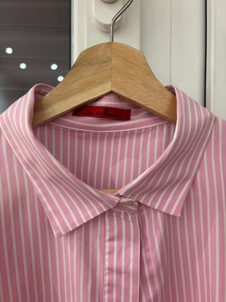Blusa Carolina Herrera Rayas Rosas