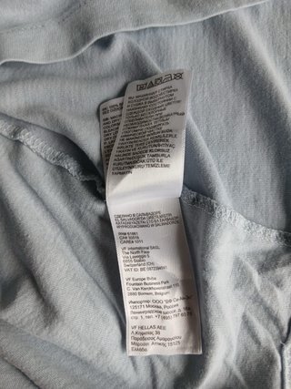 the north face tshirt size M azul