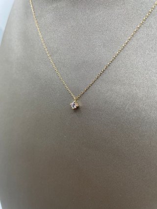 Collar Oro 18K con Circonita