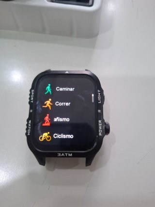 Smartwatch Negro y Multicolor
