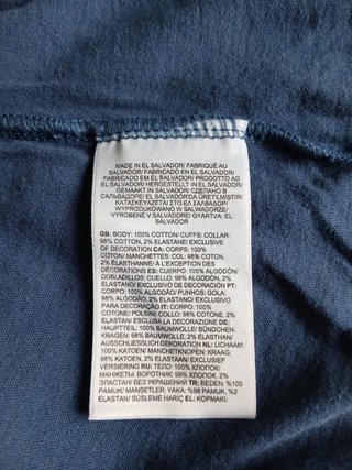 the north face tshirt longsleeve size M blue