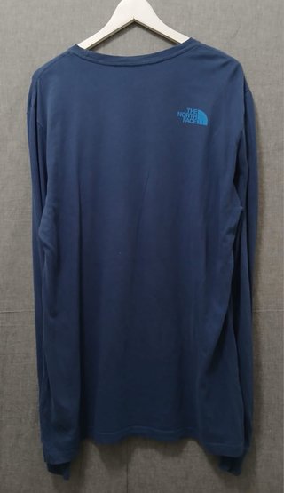 the north face tshirt longsleeve size M blue