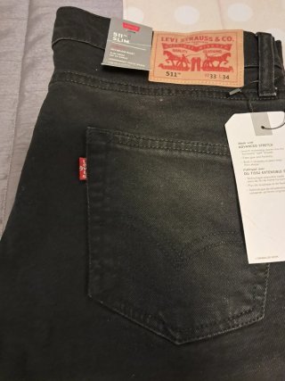 Levi's 511 Slim Jeans Negros Talla M