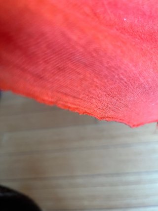 Top lino Zara naranja