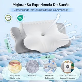 SIN ABRIR Almohada para Cervicales y Cuello
