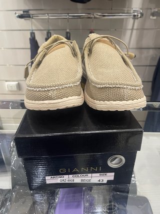 Scarpe uomo Gianni beige taglia 43