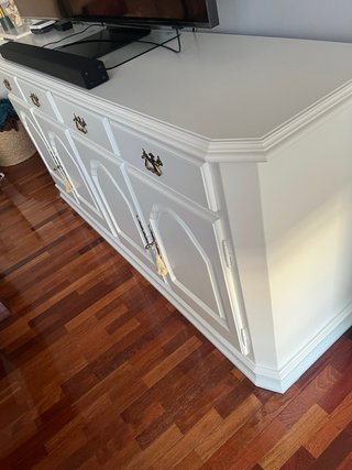 Aparador de salón blanco madera de firma Hurtado