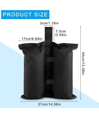 4 Pesos para Carpas de Nylon Rellenables