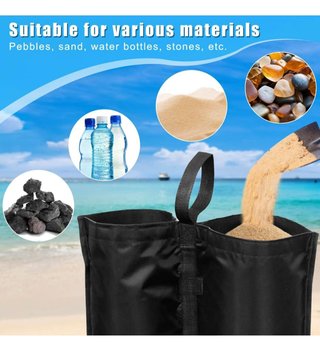 4 Pesos para Carpas de Nylon Rellenables