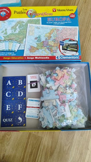 Puzzle geográfico Europa Vicens Vives Clementoni
