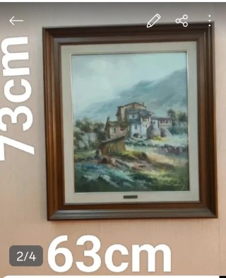 4 Cuadros/ óleos pintados por ARAEZ