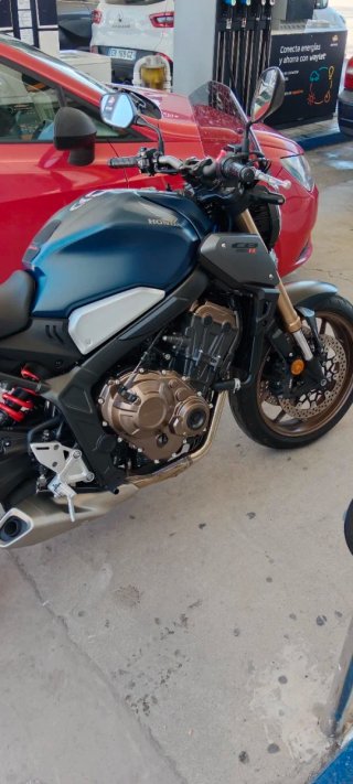Honda CB650R Azul/Plata