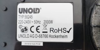 Placa Inducción UNOLD Portátil