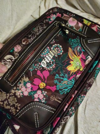 Neceser Oilily floral marrón multicolor