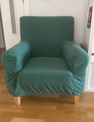 Sillón Ikea Jennylund tela blanco