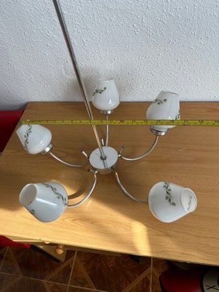 Lámpara de techo antigua 5 brazos