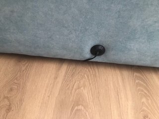 Sofá 3 plazas con 2 módulos motorizados.