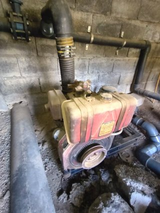 Bomba de riego diésel