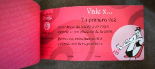 Talonario Romántico La Vie en Rouge (33 vales)