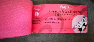 Talonario Romántico La Vie en Rouge (33 vales)