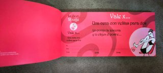 Talonario Romántico La Vie en Rouge (33 vales)
