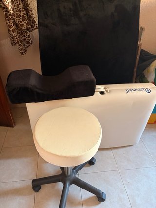 Camilla Quirumed Beige Plegable, colchon, taburete