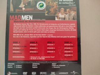 MAD MEN - Season One - DVD (Disc 1-4)