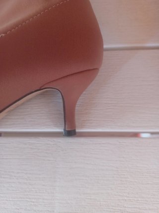 Botines tacón 5 cm marrones