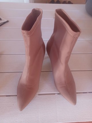 Botines tacón 5 cm marrones