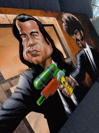 Cuadro Pulp Fiction Caricatura