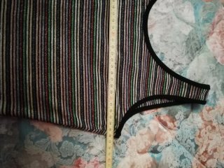 Abito a righe elasticizzato