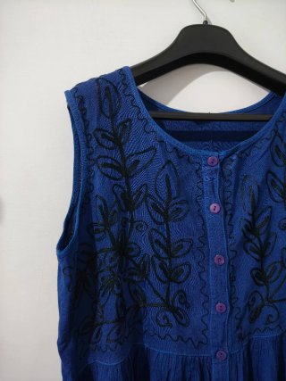 Abito vintage indiano blu