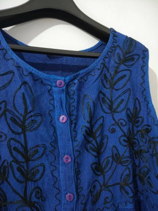 Abito vintage indiano blu