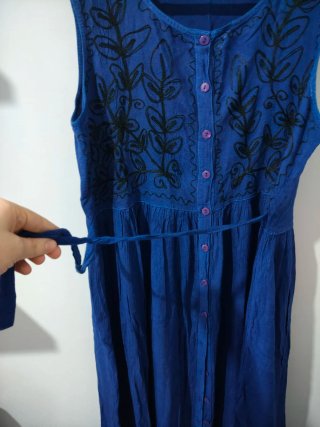 Abito vintage indiano blu