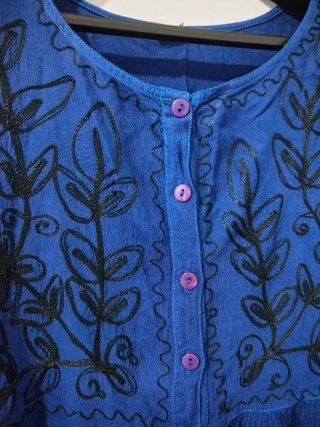 Abito vintage indiano blu