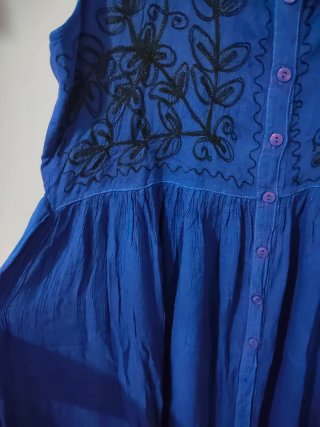 Abito vintage indiano blu