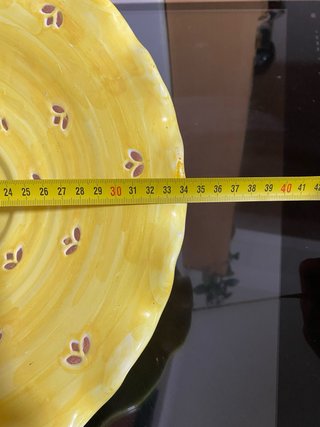 Lampadario in ceramica dipinto a mano
