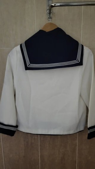 Traje marinero comunión blanco y azul