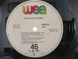 Vinilo Circulo Vicioso Portero de Noche