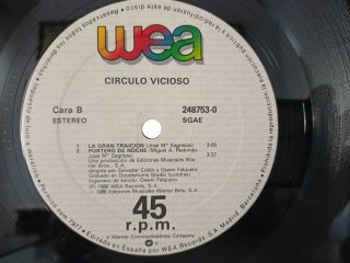 Vinilo Circulo Vicioso Portero de Noche