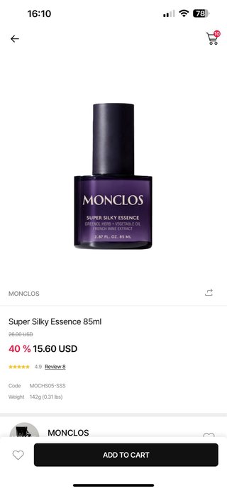 Monclos Super Silky Essence para cabello
