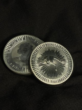 Onza Canguro Australiana Plata 2021
