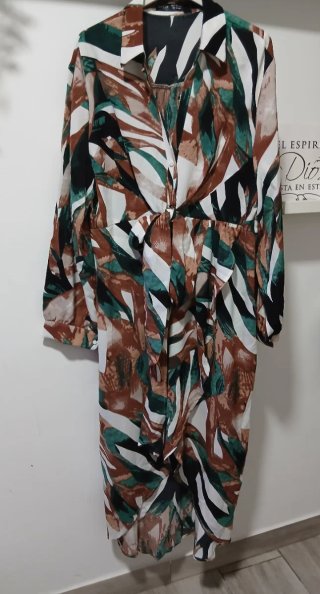 Vestido estampado señora