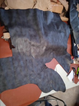 Lote Piel Vaquetilla 3 piezas variedad  color 20€